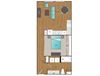 Main Street Flats 1x1 B + F Floor Plan Main Street Flats 1x1 B + F Floor Plan